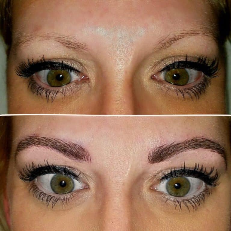 before after Microblading Cincinnati OH