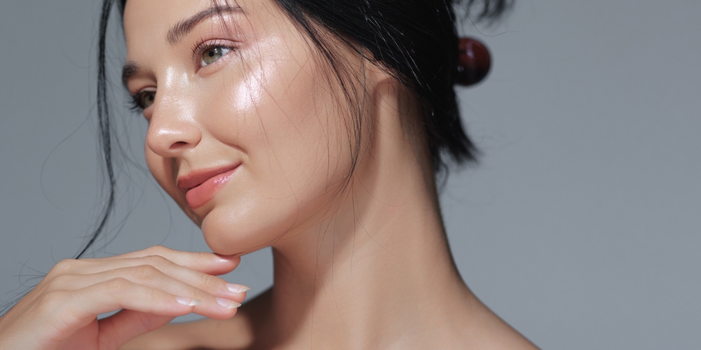Woman with flawless skin after microneedling treatment in Hebron, KY